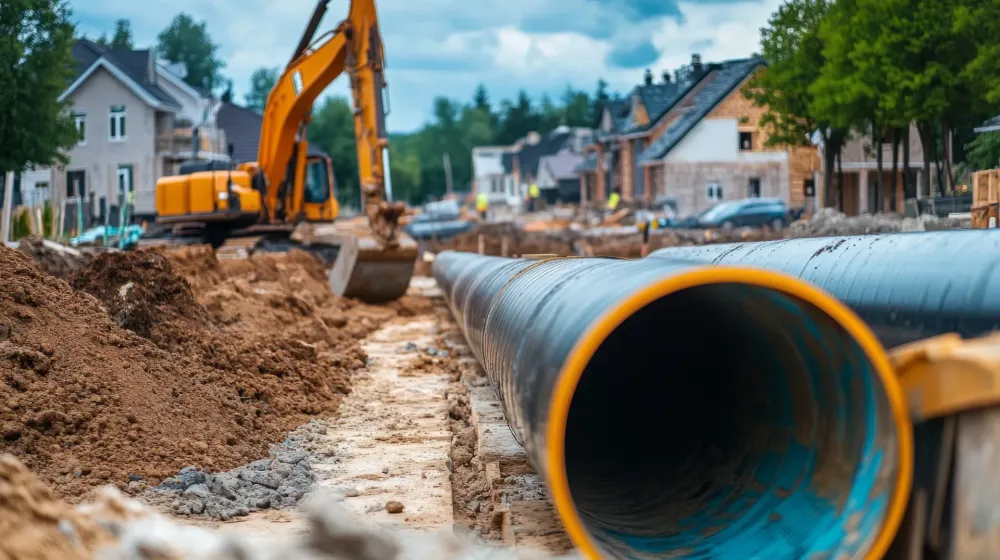Égouttage près de Les-Bons-Villiers